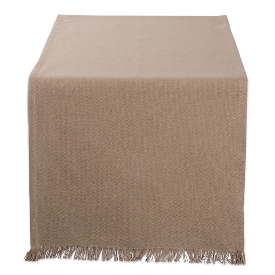 DII® 108" Solid Heavyweight Fringed Table Runner
